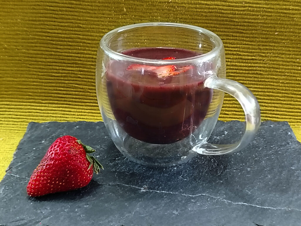 Taza de colada morada